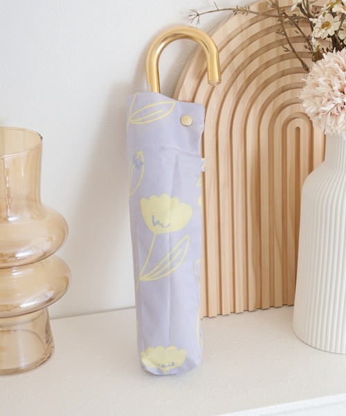 FUNALIVE(ファンアライブ)の「ガラガラ折りたたみ雨傘 曲がり手元(折りたたみ傘・メンズ・オフホワイト/グレー/ブルー/ブラック/ネイビー/ホワイト/ピンク/ピンク系・FREE)」の4枚目の写真