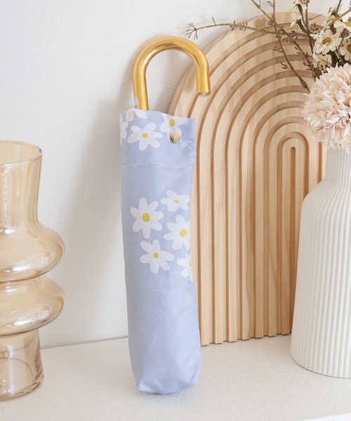 FUNALIVE(ファンアライブ)の「ガラガラ折りたたみ雨傘 曲がり手元(折りたたみ傘・メンズ・オフホワイト/グレー/ブルー/ブラック/ネイビー/ホワイト/ピンク/ピンク系・FREE)」の6枚目の写真