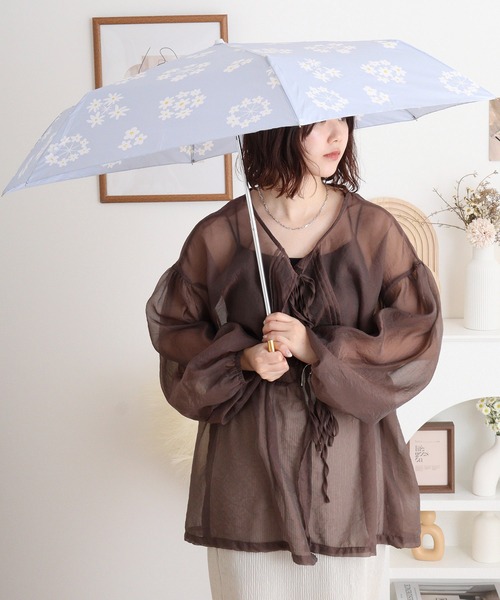 FUNALIVE(ファンアライブ)の「ガラガラ折りたたみ雨傘 曲がり手元(折りたたみ傘・メンズ・オフホワイト/グレー/ブルー/ブラック/ネイビー/ホワイト/ピンク/ピンク系・FREE)」の14枚目の写真