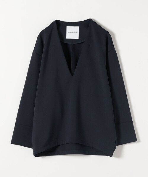 SHIPS for women / シップスウィメン quaranciel:〈洗濯機可能〉ダンボール コクーン Vネック プルオーバー セール】quaranciel:〈洗濯機可能〉ダンボール コクーン Vネック