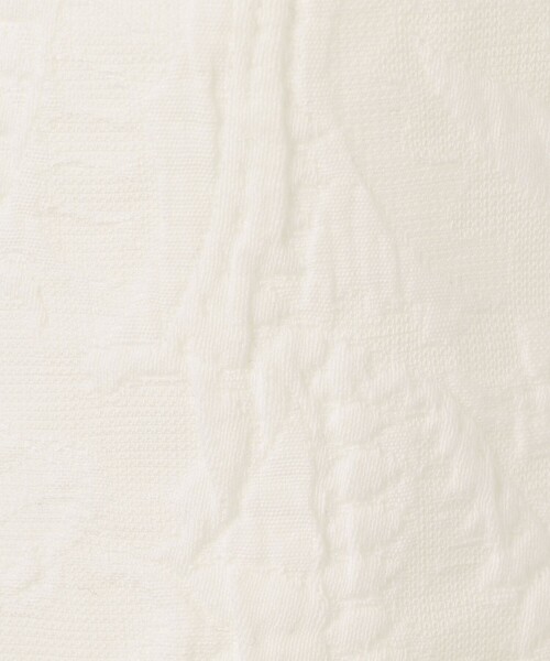 BACCA（バッカ）の「コットンリネンジャガード サファリジャケット（ダウンジャケット/コート・レディース・ダークグリーン/ホワイト・36）」の4枚目の写真