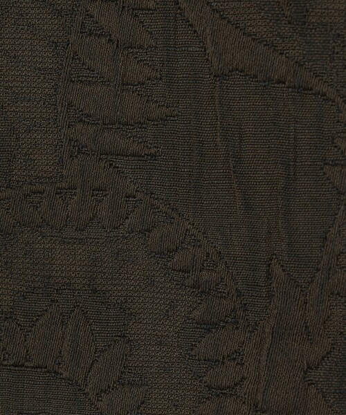 BACCA（バッカ）の「コットンリネンジャガード サファリジャケット（ダウンジャケット/コート・レディース・ダークグリーン/ホワイト・36）」の3枚目の写真