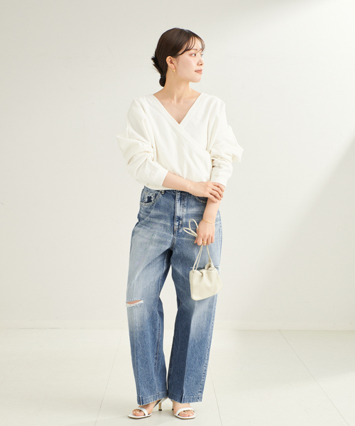 ◾️新品タグ付　プラージュ　NEPLA　デニムパンツ　24　ワイドデニム セール】【NEPLA./ネプラ】別注 WIDE デニムパンツ（デニム