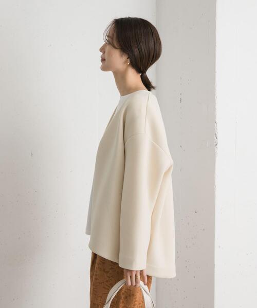 URBAN RESEARCH DOORS（アーバンリサーチドアーズ）の「ダンボールニットノーカラージャケット（ノーカラージャケット・レディース・アイボリー/ベージュ系その他・MEDIUM）」の8枚目の写真