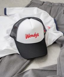 FRUIT OF THE LOOM(t[cIuU[)FRUIT OF THE LOOM EX Wendy's COLLAB MESH CAP@(Lbv)