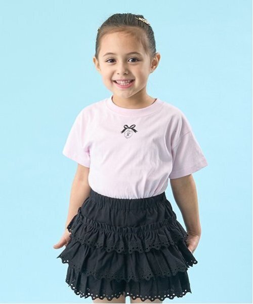 Lycee mine（リセマイン）の「【ソフトコットン】選べる9パターンオリジナルプリントTシャツ（Tシャツ/カットソー・キッズ・ライトブルー/ネイビー/オフホワイト/ライトグリーン/クリーム/トップグレー/ラベンダー/ライトピンク/ライラック・110cm/120cm/130cm/150cm/100cm/140cm）」の9枚目の写真