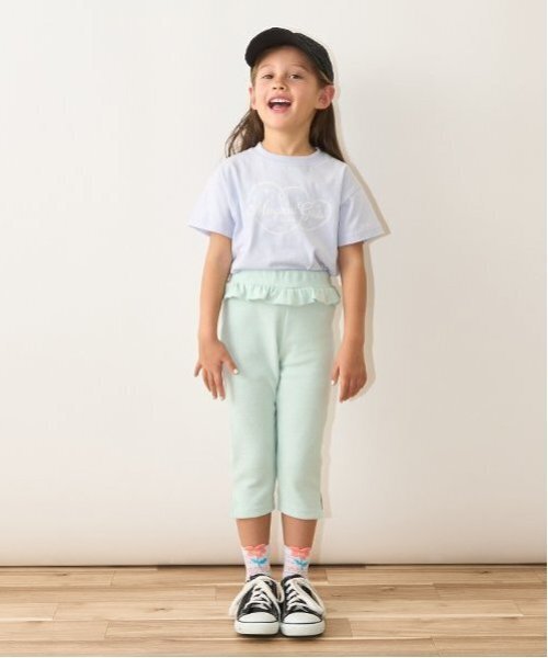 Lycee mine(リセマイン)の「【ソフトコットン】選べる9パターンオリジナルプリントTシャツ(Tシャツ/カットソー・キッズ・ライトブルー/ネイビー/オフホワイト/ライトグリーン/クリーム/トップグレー/ラベンダー/ライトピンク/ライラック・110cm/120cm/130cm/150cm/100cm/140cm)」の10枚目の写真