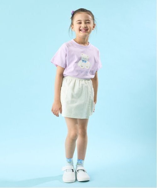 Lycee mine(リセマイン)の「【ソフトコットン】選べる9パターンオリジナルプリントTシャツ(Tシャツ/カットソー・キッズ・ライトブルー/ネイビー/オフホワイト/ライトグリーン/クリーム/トップグレー/ラベンダー/ライトピンク/ライラック・110cm/120cm/130cm/150cm/100cm/140cm)」の15枚目の写真