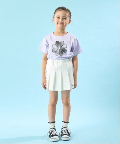 Lycee mine(リセマイン)の「【ソフトコットン】選べる9パターンオリジナルプリントTシャツ(Tシャツ/カットソー・キッズ・ライトブルー/ネイビー/オフホワイト/ライトグリーン/クリーム/トップグレー/ラベンダー/ライトピンク/ライラック・110cm/120cm/130cm/150cm/100cm/140cm)」の17枚目の写真