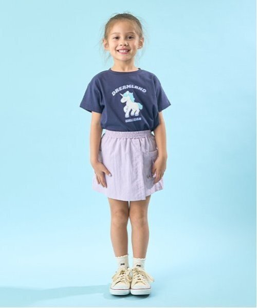 Lycee mine(リセマイン)の「【ソフトコットン】選べる9パターンオリジナルプリントTシャツ(Tシャツ/カットソー・キッズ・ライトブルー/ネイビー/オフホワイト/ライトグリーン/クリーム/トップグレー/ラベンダー/ライトピンク/ライラック・110cm/120cm/130cm/150cm/100cm/140cm)」の20枚目の写真