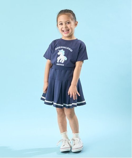 Lycee mine(リセマイン)の「【ソフトコットン】選べる9パターンオリジナルプリントTシャツ(Tシャツ/カットソー・キッズ・ライトブルー/ネイビー/オフホワイト/ライトグリーン/クリーム/トップグレー/ラベンダー/ライトピンク/ライラック・110cm/120cm/130cm/150cm/100cm/140cm)」の21枚目の写真