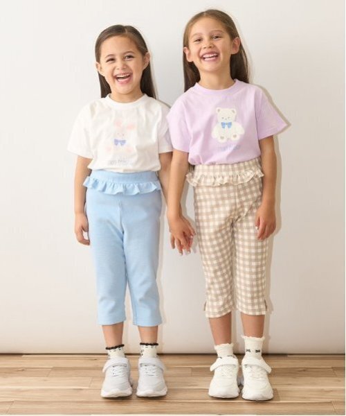 Lycee mine（リセマイン）の「【ソフトコットン】選べる9パターンオリジナルプリントTシャツ（Tシャツ/カットソー・キッズ・ライトブルー/ネイビー/オフホワイト/ライトグリーン/クリーム/トップグレー/ラベンダー/ライトピンク/ライラック・110cm/120cm/130cm/150cm/100cm/140cm）」の12枚目の写真