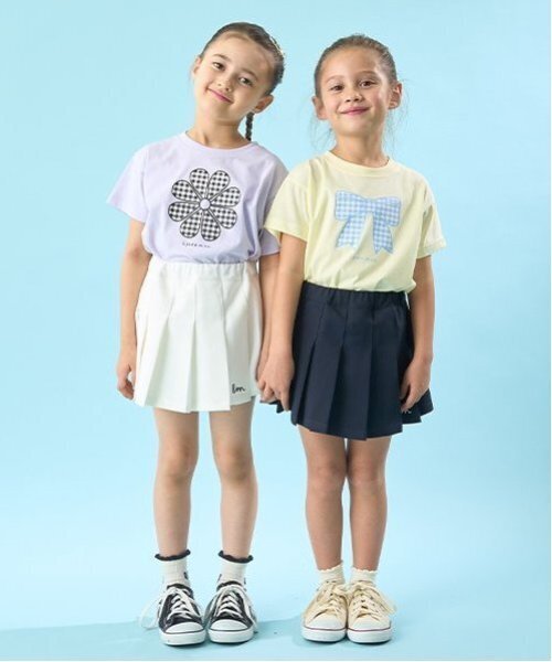 Lycee mine（リセマイン）の「【ソフトコットン】選べる9パターンオリジナルプリントTシャツ（Tシャツ/カットソー・キッズ・ライトブルー/ネイビー/オフホワイト/ライトグリーン/クリーム/トップグレー/ラベンダー/ライトピンク/ライラック・110cm/120cm/130cm/150cm/100cm/140cm）」の14枚目の写真