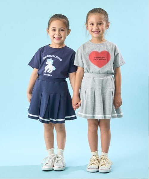 Lycee mine（リセマイン）の「【ソフトコットン】選べる9パターンオリジナルプリントTシャツ（Tシャツ/カットソー・キッズ・ライトブルー/ネイビー/オフホワイト/ライトグリーン/クリーム/トップグレー/ラベンダー/ライトピンク/ライラック・110cm/120cm/130cm/150cm/100cm/140cm）」の15枚目の写真