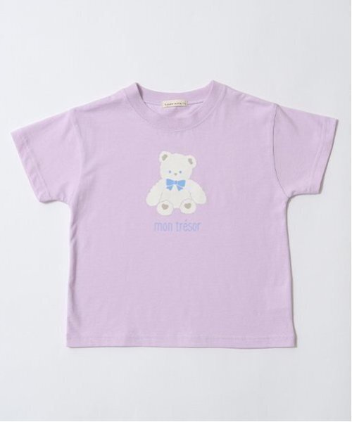 Lycee mine（リセマイン）の「【ソフトコットン】選べる9パターンオリジナルプリントTシャツ（Tシャツ/カットソー・キッズ・ライトブルー/ネイビー/オフホワイト/ライトグリーン/クリーム/トップグレー/ラベンダー/ライトピンク/ライラック・110cm/120cm/130cm/150cm/100cm/140cm）」の20枚目の写真