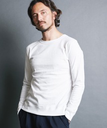 VINTAGE RAFFY KNITSAW CTN C/N L/S:ヴィンテージ ラフィーコットン ニットソー クルーネック ロングスリーブ