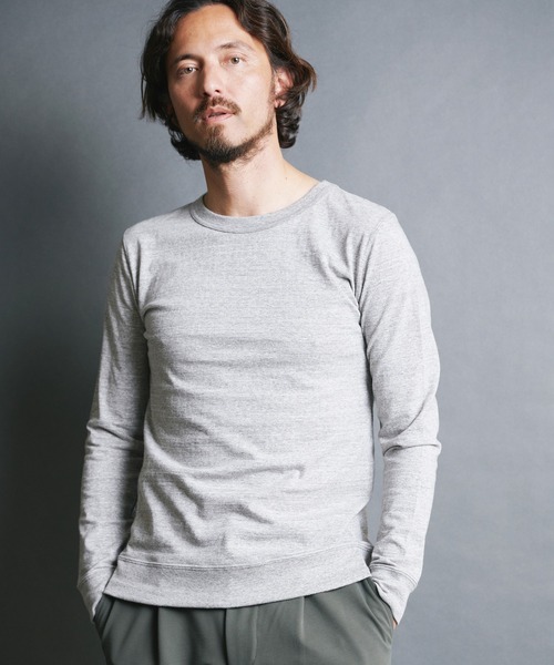 Magine(マージン)の「VINTAGE RAFFY KNITSAW CTN C/N L/S:ヴィンテージ ラフィーコットン ニットソー クルーネック ロングスリーブ(Tシャツ/カットソー・メンズ・ネイビー/チャコールグレー/ホワイト/グレー/ブラック・48/46/44)」の18枚目の写真