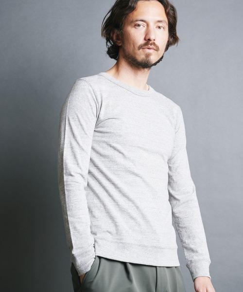 Magine(マージン)の「VINTAGE RAFFY KNITSAW CTN C/N L/S:ヴィンテージ ラフィーコットン ニットソー クルーネック ロングスリーブ(Tシャツ/カットソー・メンズ・ネイビー/チャコールグレー/ホワイト/グレー/ブラック・48/46/44)」の19枚目の写真