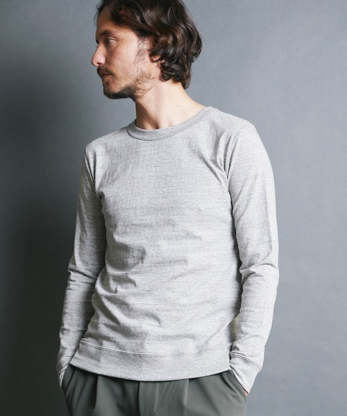 Magine(マージン)の「VINTAGE RAFFY KNITSAW CTN C/N L/S:ヴィンテージ ラフィーコットン ニットソー クルーネック ロングスリーブ(Tシャツ/カットソー・メンズ・ネイビー/チャコールグレー/ホワイト/グレー/ブラック・48/46/44)」の21枚目の写真