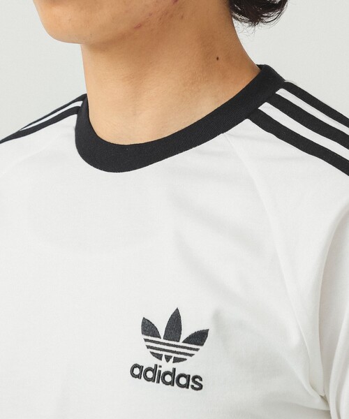 adidas（アディダス）の「adidas / アディカラー クラシックス スリーストライプス ロングスリーブ Tシャツ（Tシャツ/カットソー・メンズ・ブラック/ホワイト・X-LARGE/MEDIUM/LARGE/XX-LARGE）」の14枚目の写真