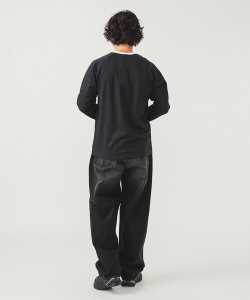 adidas（アディダス）の「adidas / アディカラー クラシックス スリーストライプス ロングスリーブ Tシャツ（Tシャツ/カットソー・メンズ・ブラック/ホワイト・X-LARGE/MEDIUM/LARGE/XX-LARGE）」の18枚目の写真