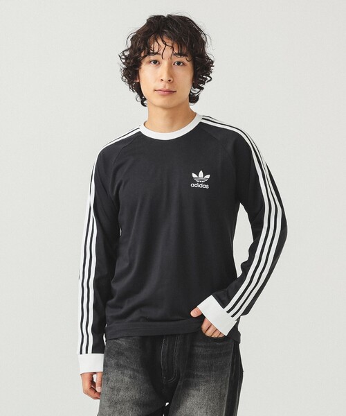 adidas（アディダス）の「adidas / アディカラー クラシックス スリーストライプス ロングスリーブ Tシャツ（Tシャツ/カットソー・メンズ・ブラック/ホワイト・X-LARGE/MEDIUM/LARGE/XX-LARGE）」の19枚目の写真