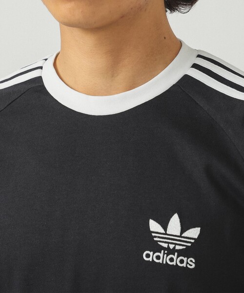 adidas（アディダス）の「adidas / アディカラー クラシックス スリーストライプス ロングスリーブ Tシャツ（Tシャツ/カットソー・メンズ・ブラック/ホワイト・X-LARGE/MEDIUM/LARGE/XX-LARGE）」の20枚目の写真