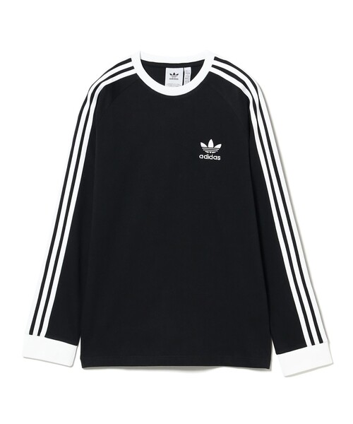 adidas（アディダス）の「adidas / アディカラー クラシックス スリーストライプス ロングスリーブ Tシャツ（Tシャツ/カットソー・メンズ・ブラック/ホワイト・X-LARGE/MEDIUM/LARGE/XX-LARGE）」の6枚目の写真