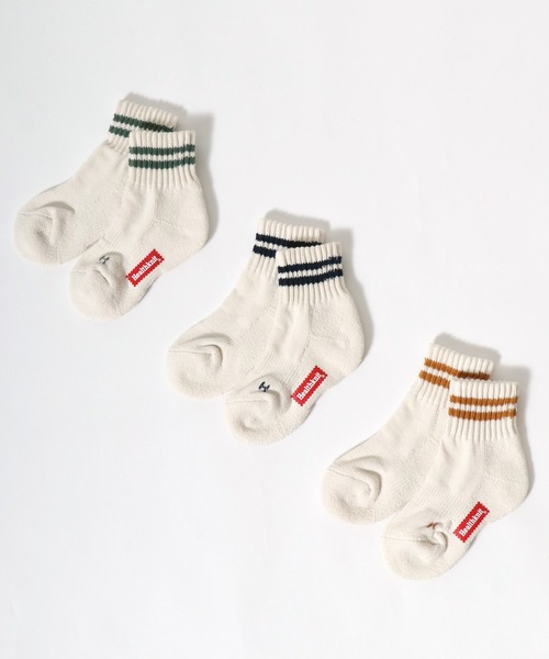 Healthknit（ヘルスニット）の「「kidsサイズ」Healthknit（ヘルスニット） ナチュラルカラーソックス3P/ハイソックス/クォーターソックス/子供靴下/ライン・無地・ロゴ（ソックス/靴下・キッズ・ベージュ系1/ブラック系その他/その他・16-18cm/19-21cm/17-19cm/20-22cm）」の11枚目の写真
