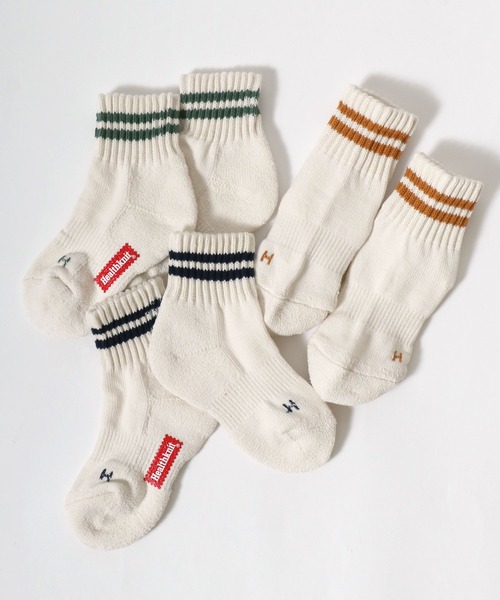 Healthknit（ヘルスニット）の「「kidsサイズ」Healthknit（ヘルスニット） ナチュラルカラーソックス3P/ハイソックス/クォーターソックス/子供靴下/ライン・無地・ロゴ（ソックス/靴下・キッズ・ベージュ系1/ブラック系その他/その他・16-18cm/19-21cm/17-19cm/20-22cm）」の12枚目の写真