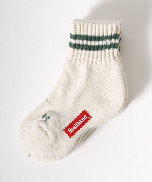 Healthknit（ヘルスニット）の「「kidsサイズ」Healthknit（ヘルスニット） ナチュラルカラーソックス3P/ハイソックス/クォーターソックス/子供靴下/ライン・無地・ロゴ（ソックス/靴下・キッズ・ベージュ系1/ブラック系その他/その他・16-18cm/19-21cm/17-19cm/20-22cm）」の6枚目の写真