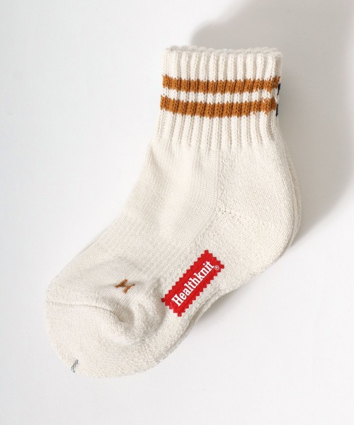 Healthknit（ヘルスニット）の「「kidsサイズ」Healthknit（ヘルスニット） ナチュラルカラーソックス3P/ハイソックス/クォーターソックス/子供靴下/ライン・無地・ロゴ（ソックス/靴下・キッズ・ベージュ系1/ブラック系その他/その他・16-18cm/19-21cm/17-19cm/20-22cm）」の7枚目の写真