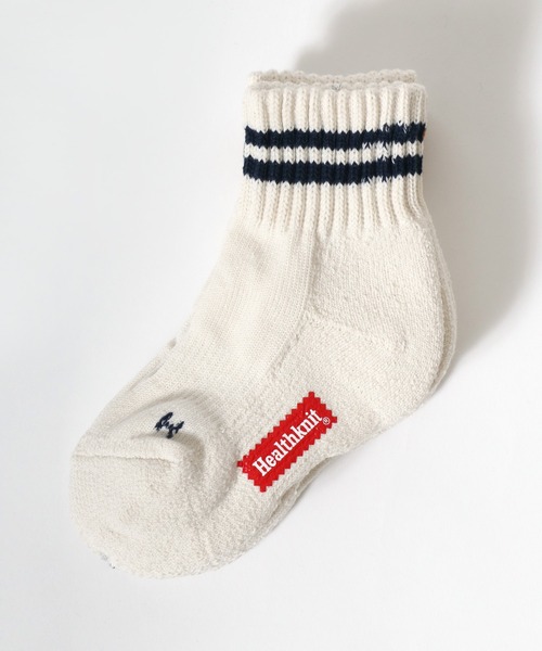 Healthknit（ヘルスニット）の「「kidsサイズ」Healthknit（ヘルスニット） ナチュラルカラーソックス3P/ハイソックス/クォーターソックス/子供靴下/ライン・無地・ロゴ（ソックス/靴下・キッズ・ベージュ系1/ブラック系その他/その他・16-18cm/19-21cm/17-19cm/20-22cm）」の8枚目の写真