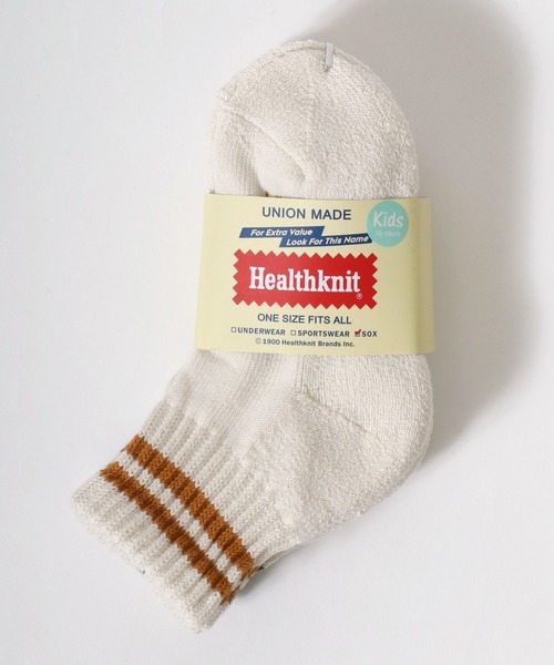 Healthknit（ヘルスニット）の「「kidsサイズ」Healthknit（ヘルスニット） ナチュラルカラーソックス3P/ハイソックス/クォーターソックス/子供靴下/ライン・無地・ロゴ（ソックス/靴下・キッズ・ベージュ系1/ブラック系その他/その他・16-18cm/19-21cm/17-19cm/20-22cm）」の4枚目の写真