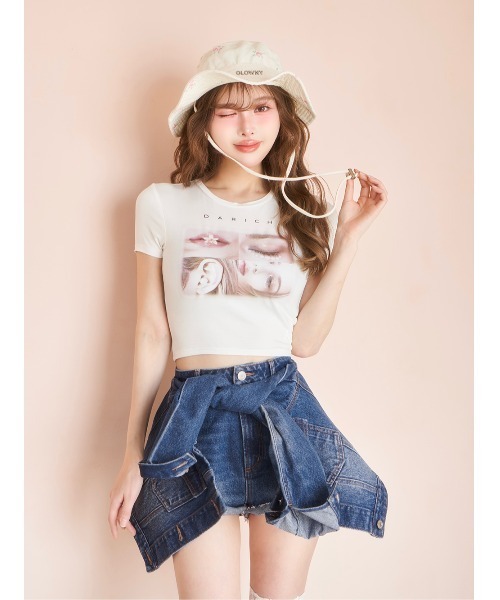 darich ダーリッチ ドッキングデザインデニムショートパンツ ドッキングデザインデニムショートパンツ(その他パンツ