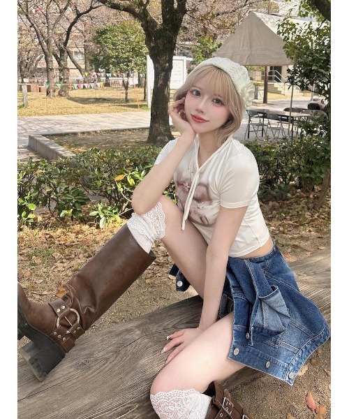 JOY RICH グラデーション デニム ショートパンツ 新品 グラデーションデニムショートパンツ | レディースファッション