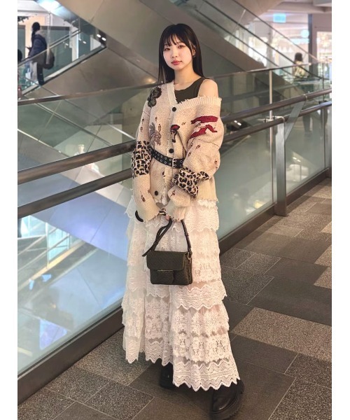 セール】LIZI TIERED LACE MAXI SKIRT | LIZI ティアード レース