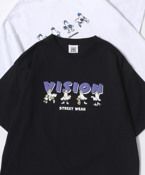 VISION STREET WEAR（ヴィジョンストリートウェア）の「VISION STREET WEAR/ヴィジョンストリートウェア オーバーサイズ フロント/バックプリント ロゴ ワンポイント刺繍 半袖Tシャツ/レディース メンズ（Tシャツ/カットソー・メンズ・ホワイト/ホワイト系その他/ホワイト系その他3/ブラック系その他4/ブラック系その他6/ブラック系その他/ホワイト系その他2/ブラック系その他3/ホワイト系その他4/ブラック系その他5/ブラック/ブラック系その他2/ホワイト系その他5/ホワイト系その他6/ブラック系その他7/ホワイト系その他7・M/L/LL）」の13枚目の写真
