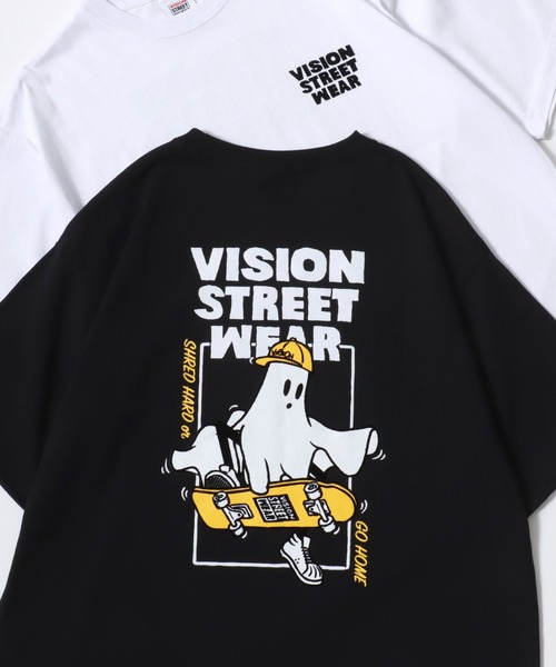 VISION STREET WEAR（ヴィジョンストリートウェア）の「VISION STREET WEAR/ヴィジョンストリートウェア オーバーサイズ フロント/バックプリント ロゴ ワンポイント刺繍 半袖Tシャツ/レディース メンズ（Tシャツ/カットソー・メンズ・ホワイト/ホワイト系その他/ホワイト系その他3/ブラック系その他4/ブラック系その他6/ブラック系その他/ホワイト系その他2/ブラック系その他3/ホワイト系その他4/ブラック系その他5/ブラック/ブラック系その他2/ホワイト系その他5/ホワイト系その他6/ブラック系その他7/ホワイト系その他7・M/L/LL）」の15枚目の写真