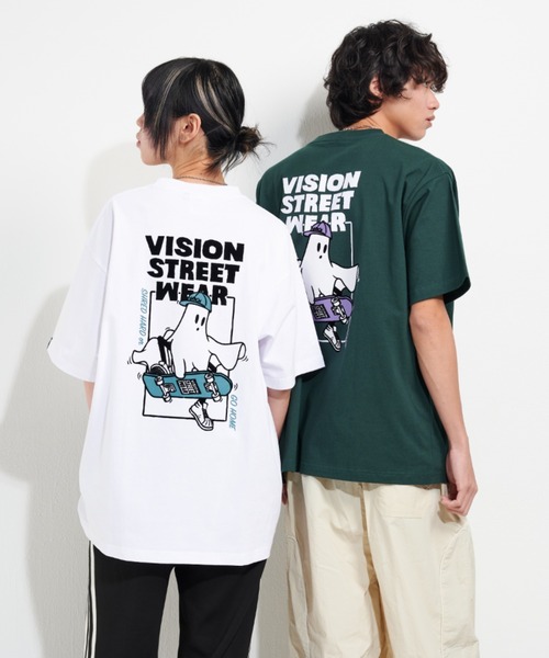 VISION STREET WEAR（ヴィジョンストリートウェア）の「VISION STREET WEAR/ヴィジョンストリートウェア オーバーサイズ フロント/バックプリント ロゴ ワンポイント刺繍 半袖Tシャツ/レディース メンズ（Tシャツ/カットソー・メンズ・ホワイト/ホワイト系その他/ホワイト系その他3/ブラック系その他4/ブラック系その他6/ブラック系その他/ホワイト系その他2/ブラック系その他3/ホワイト系その他4/ブラック系その他5/ブラック/ブラック系その他2/ホワイト系その他5/ホワイト系その他6/ブラック系その他7/ホワイト系その他7・M/L/LL）」の20枚目の写真