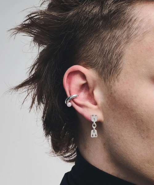 HERGO（ハーゴ）の「NP:HERGO PEARL EAR CUFF M SV-925（イヤーカフ・メンズ・ホワイト・FREE）」の2枚目の写真