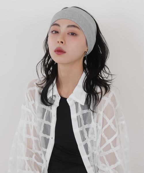 シンプル⭐️ヘアバンド シンプルリブヘアバンド（ヘアバンド）｜LIAN（リアン）の
