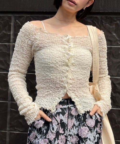 sheer swell boat cardigan（カーディガン/ボレロ）｜HONEY MI
