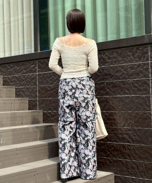 HONEY MI HONEY(ハニーミーハニー)の「sheer swell boat cardigan(カーディガン/ボレロ・レディース・オフホワイト/ピンク/ブラック・FREE)」の17枚目の写真