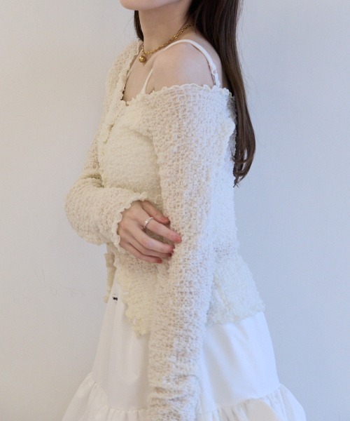 sheer swell boat cardigan（カーディガン/ボレロ）｜HONEY MI HONEY