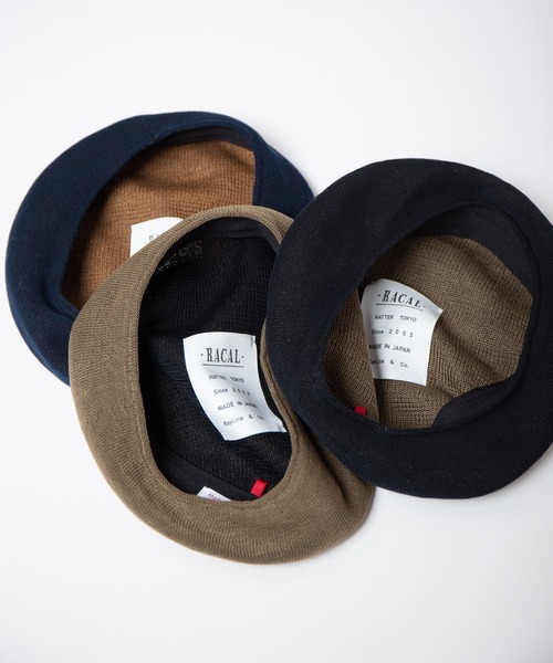 RACAL（ラカル）の「Spring Soft Knit Beret / スプリングソフトニットベレー（ハンチング/ベレー帽・メンズ・ネイビー/ブラック/オリーブ・LARGE/MEDIUM）」の6枚目の写真