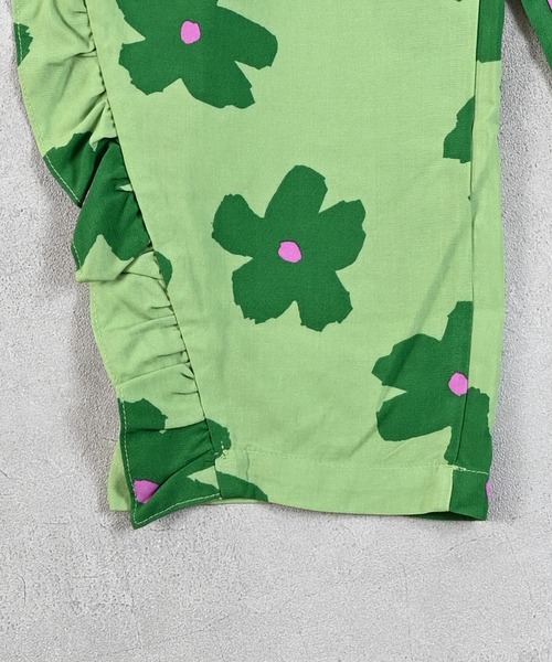 MARKEY'S（マーキーズ）の「総柄サイドフリルパンツ（その他パンツ・キッズ・ベージュ/ライトグリーン・90/100/110/120/130/140/150）」の8枚目の写真