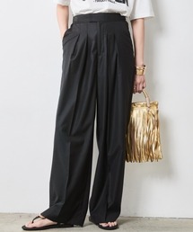 CHIC STYLE | タックワイドパンツ＜大きいサイズ有＞シックスタイル(スラックス)