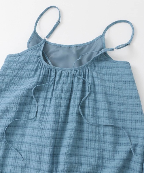 SENSE OF PLACE by URBAN RESEARCH（センスオブプレイスバイアーバンリサーチ）の「チェックジャガードキャミワンピース（ワンピース・レディース・アイボリー/ブラック/ブルー・S/ONE）」の16枚目の写真