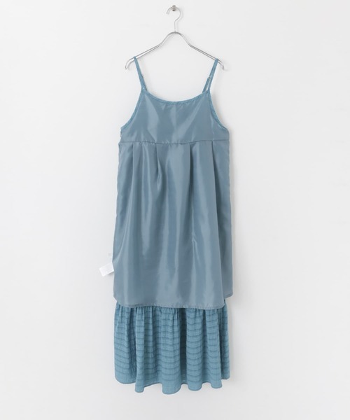 SENSE OF PLACE by URBAN RESEARCH（センスオブプレイスバイアーバンリサーチ）の「チェックジャガードキャミワンピース（ワンピース・レディース・アイボリー/ブラック/ブルー・S/ONE）」の17枚目の写真